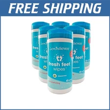 Peppermint Foot Wipes - 270 Eco-Friendly Plant-Based Wet Wipes in Canisters