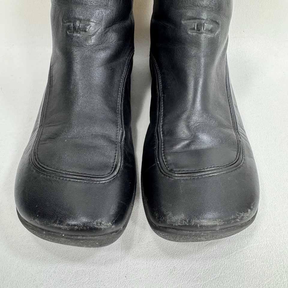 Botas Diesel Alpha de cuero negras con cremallera trasera para mujer talla 7,5 de EE. UU. Foto 4 de 4