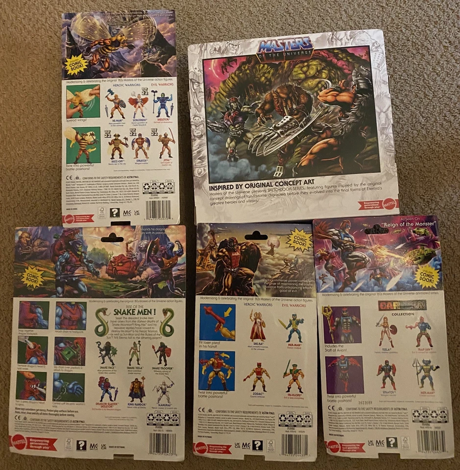 Masters Of The Universe Origins Sin usar, en caja Lote de cinco más mini-cómics extra Foto 2 de 4