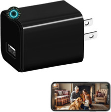 Wifi Smart Camera Charger Full HD 4K USB Charger Camera for Home Office and Pet