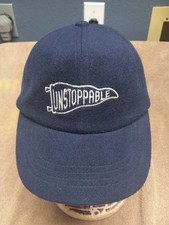 Old Navy Blue Unstoppable Adjustable Buckle Hat Baseball Cap Flag Lucky
