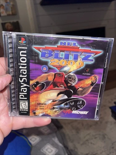 PS1 NFL Blitz 2000 Sony PlayStation One Black Label Game CIB Tested Free Ship