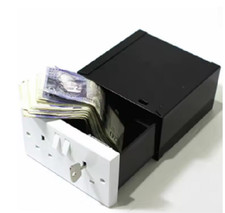 Imitation Double Plug Socket Wall Safe Security Secret Hidden Stash Box 