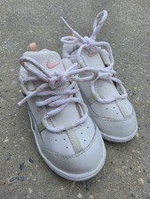 Nike Toddler Shoes Size 6C Pink White Leather Sneakers Style 850034-161 Kids...