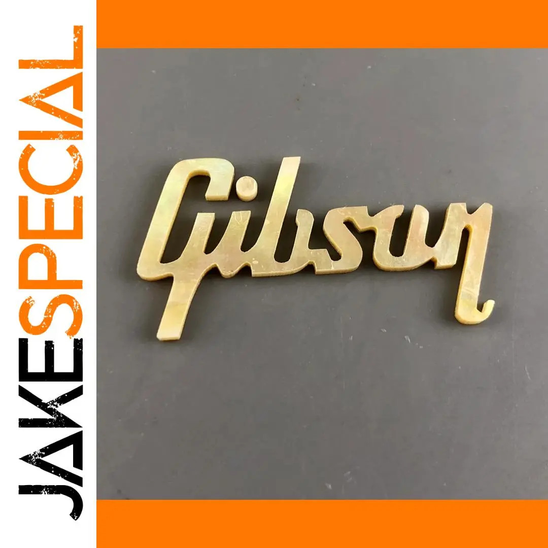 JakeSpecial Gold Mother-of-Pearl Guitar Logo Inlay Decal