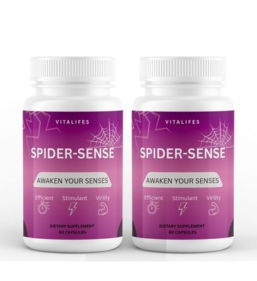 (2 Pack) Spider Sense Pills for Men Max Strength Male Support Formula 60Capsules