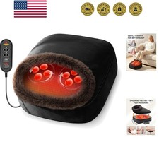 Foot Massager with Heat, Shiatsu Heated Kneading Foot Massager Machine, Elect...