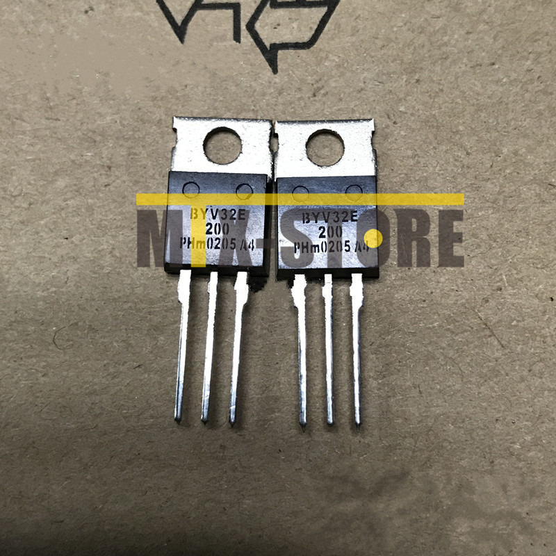 Reland Sun 10 Stück BYV32E-200 TO-220 – Dioden, 200V, TO-220 Gehäuse, Ersatz Für BYV32-200, Ideal Für Elektronikprojekte