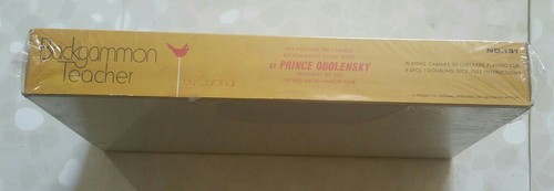 NEW 1970s Backgammon Teacher by Cardinal w/ PRINCE OBOLENSKY Book Sealed - 第 4/6 張圖片