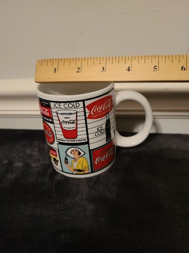 Coca-Cola Mug 1995 Collectible Things Go Better Rare Mug Vintage Signs - Picture 14 of 14