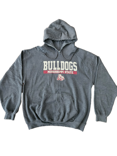 Men's Mississippi State Bulldogs Grey Hoodie Large