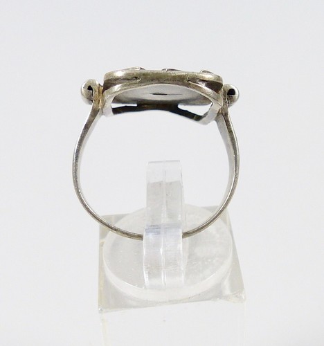 original alter Ring 2. WK 800 Silber, Gr. 60/Ø 19,1 mm (da5989) - Picture 4 of 5