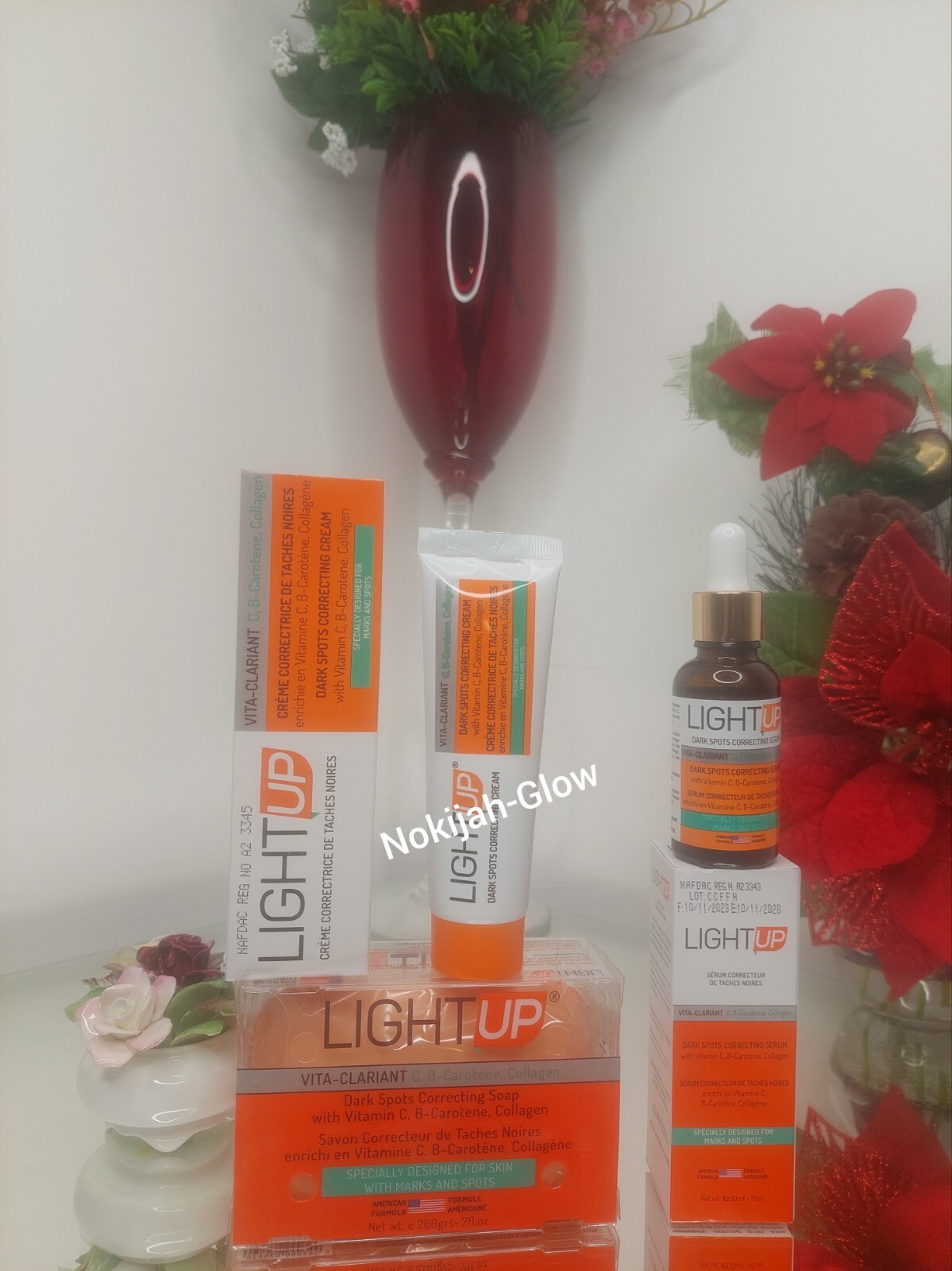 Light Up Dark Spot Corrector Serum 30ml + 200g Seife & 40g Tube Creme 3in1