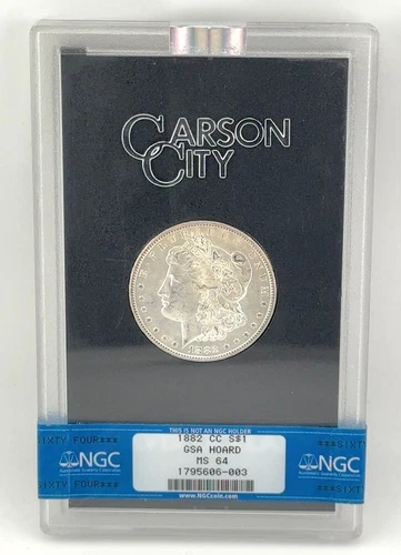 1882-CC MS64 GSA Hoard Morgan Silver Dollar NGC Certified with Box/COA