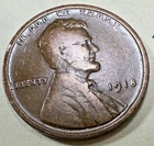 1918 Lincoln Cent Wheat Penny 3956N