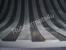 Black BROAD Ribbed Cab Garage Shed Workshop Rubber Flooring Matting 1.4m x 3mm