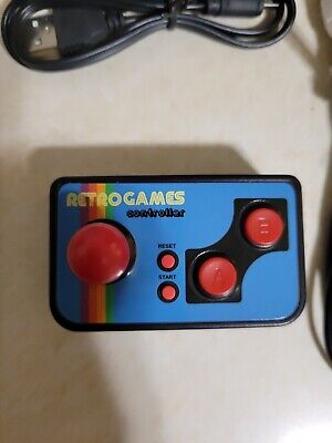 ThumbsUp Plug & Play Retro 200-in-1 Handheld TV Games Controller- Blue