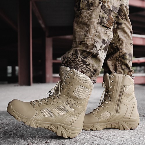 Botas Tácticas Militares Para Hombres, De Cuero Para Invierno Fuerza  Especial De | eBay