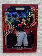 2022 Panini Prizm #248 Connor Wong Red Mojo Prizm #/149