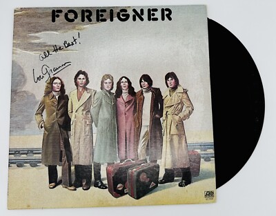 Foreigner Lou Gramm Signed Self Titled Vinyl LP Record Autographed