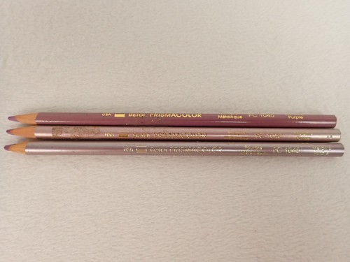 VTG Retired Prismacolor Color Pencil Discontinued 3 Metallic Purple # 1045
