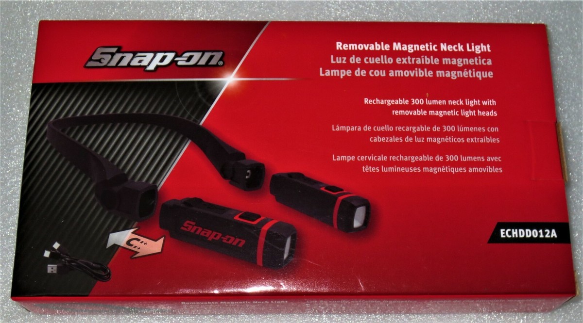 頭付きライトsnap-on Snap-on ECHDD012A 300 Lumen Neck Light with Removable Lights
