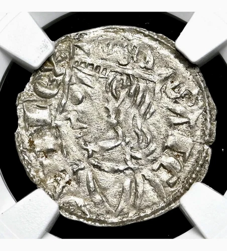 SPAIN. Sancho IV el Bravo (the Brave) 1284-1295, Cornado, Burgos mint, NGC MS62