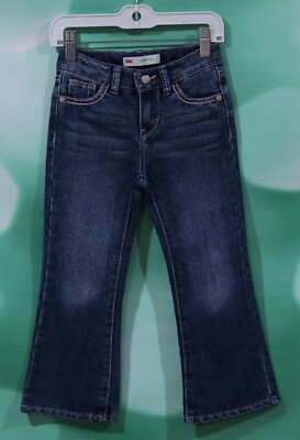 Levis 715 Girls Size 4T  Boot Cut Adjustable Waist Low Rise Blue Jeans
