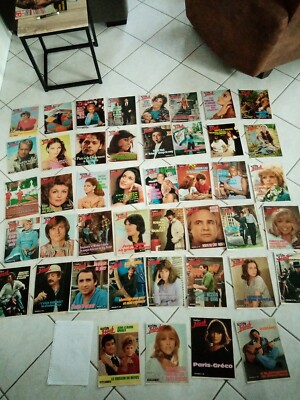 Nous-Deux flash-lot 44 magazines 1960/1970-tv cinéma:greco/lama/brando/dave... 