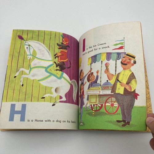 Vintage The Circus ABC A Little Golden Book #222 1955 First Edition “A” LGB HB - Picture 12 of 19
