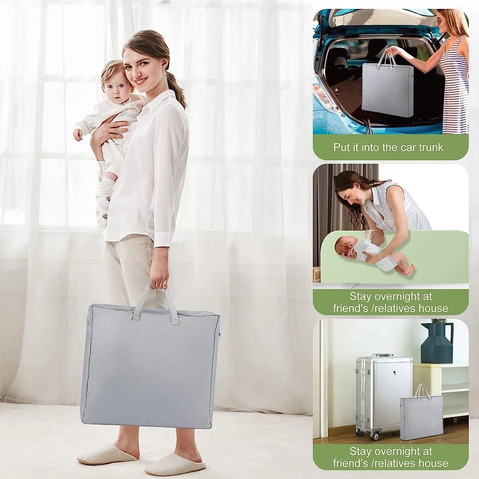 Riel de cama para niños pequeños Welspo, riel de protección de cama plegable para niños y ancianos, portátil Foto 4 de 4