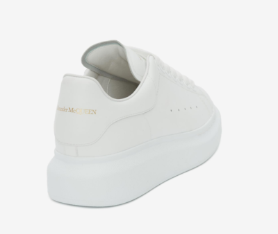 Alexander McQueen Leather Casual Sneakers Men's White 553680-WHGP5