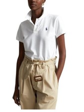 Polo Ralph Lauren Skinny Fit Mesh Pony Logo Polo Shirt L, PacificRoyal