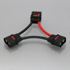 RC Battery Series Harness Wire Doubles Voltage QS8-S 1 Female to 2 Male 8AWG 4"