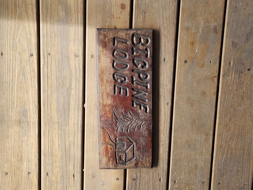 Große Kiefer Lodge Holz Schild Plakette 7 x 18 Vintage Camping Angeln Landhaus Deko - Bild 12 von 24