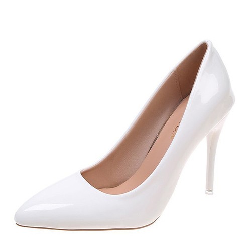 Zapatos de salón ligeros con puntera en punta para mujer tacones de aguja cómodos para mujer fiesta sin cordones - Imagen 6 de 30