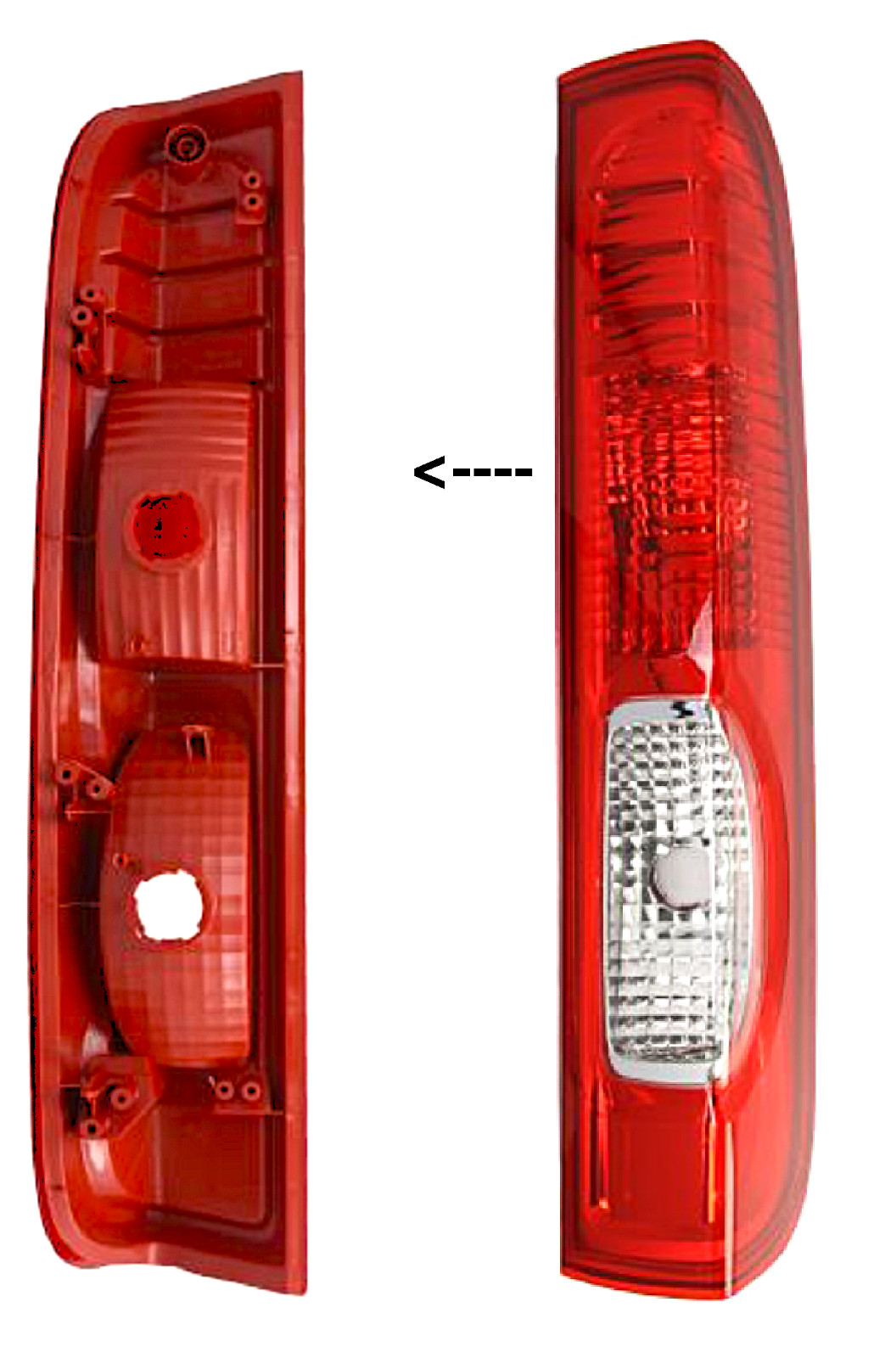 Feu arrière droit pour Vivaro Trafic Primastar 2007-2014 phare rouge de rechange