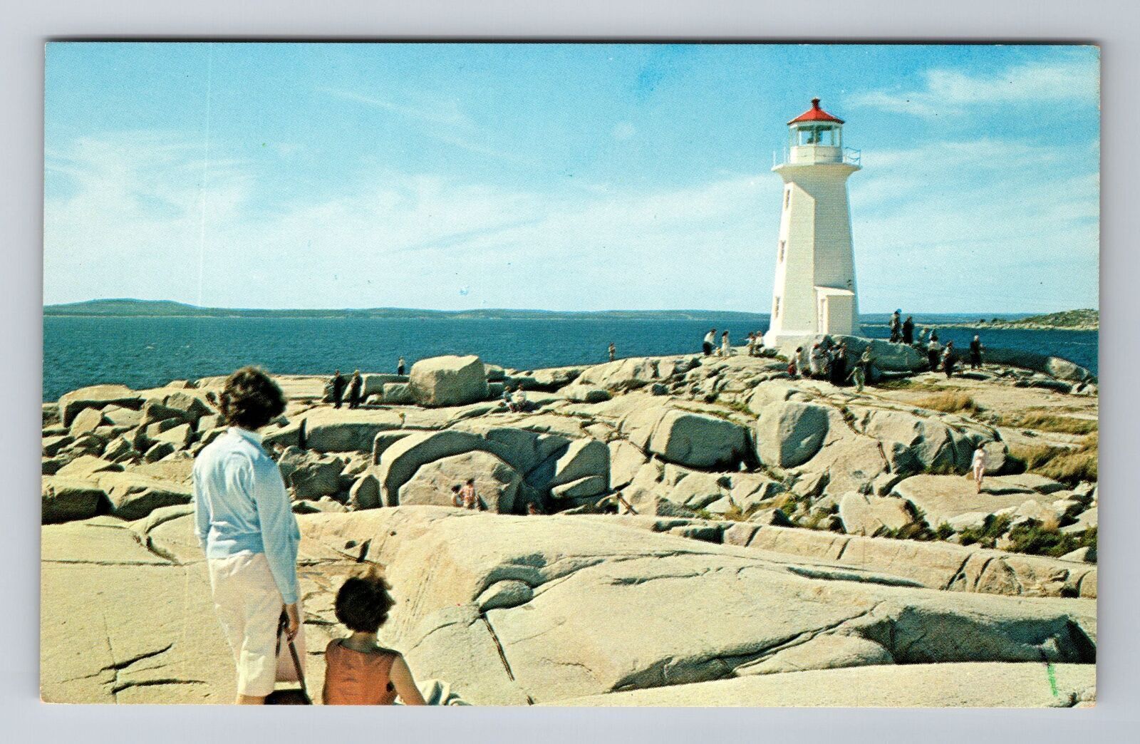 Peggy's Cove NS-Nova Scotia Canada, The Lighthouse, Antique Vintage Postcard