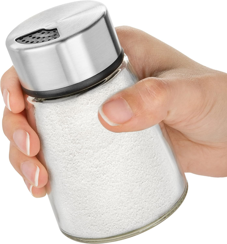 Salt Shaker or Pepper Shaker with Adjustable Pour Holes - Stainless Steel Spice - Picture 8 of 12