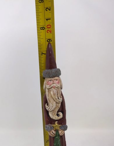 PENCIL SANTA CLAUS CHRISTMAS TREE JIM SHORE 1991 7.5" TALL THIN - Picture 8 of 8