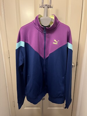 NWT PUMA Iconic MCS Men's Track Jacket Elektro Bleu (XL) LAST ONE!!