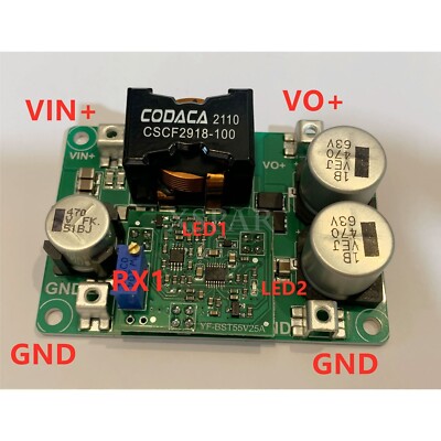 DC-DC   Converter Step up Converter w/10MM Heat Sink 12V 24V 48V 5-32V/18A #E7
