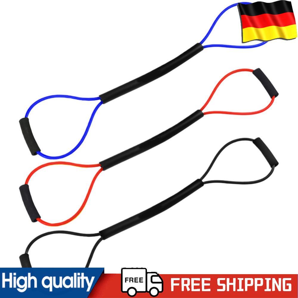 Box-Widerstandsband mit Griffen Figur-8-Übungs-Elastikband für Damen und Herren