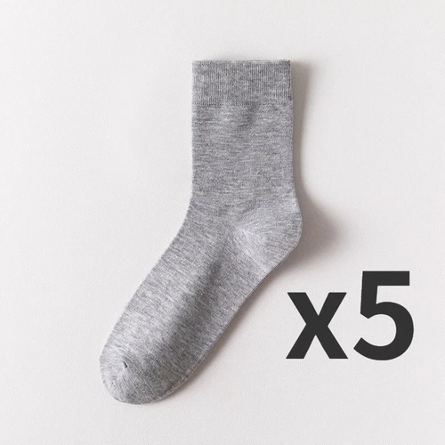 5Pairs Combed Cotton Socks Business Men High Quality Long Casual Mid Tube Socks - Picture 21 of 40