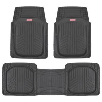 Motor Trend TriFlex Deep Dish BlackAll Weather Floor Mats for Car SUVs Trucks