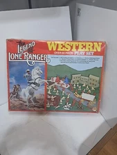 Collectible! The Legend Of The Lone Ranger Western Over 65 Piece Play Set (s)