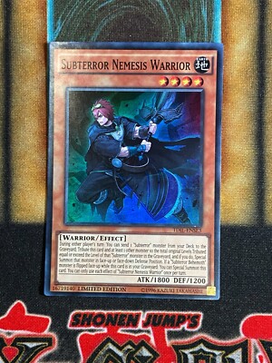 Yugioh Subterror Nemesis Warrior TDIL-ENSE3 Super Limited Edition NM