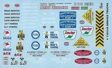 Gofer 11014 Service / Tow Trucks Decal Sheet for model cars 1/24 / 1/25