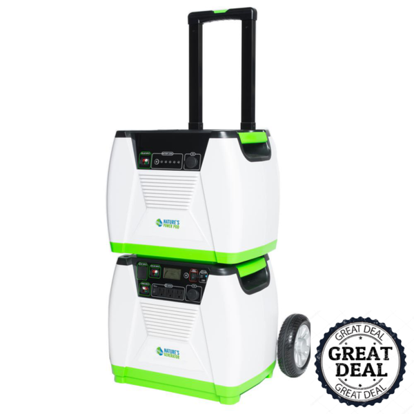 Nature's Generator HKNGPTWE 1800W Hour Portable Solar Generator for