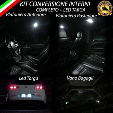 KIT LED INTERNI ALFA 159 SW CONVERSIONE COMPLETA + LUCI TARGA LED CANBUS 6000K